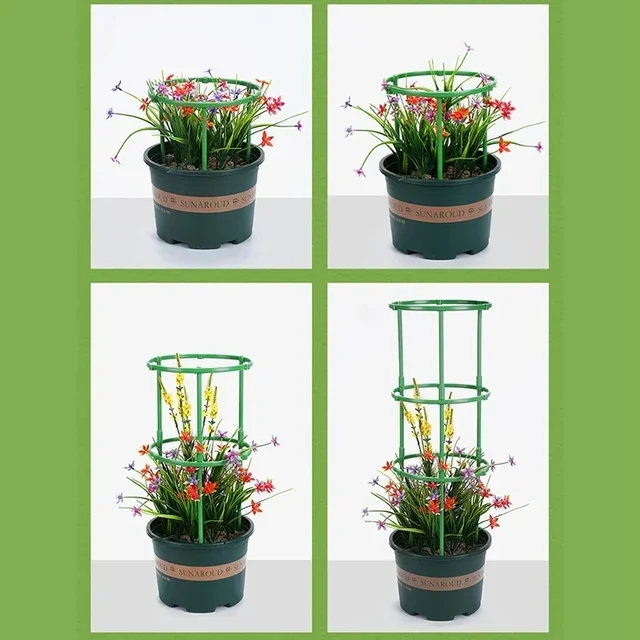 Plant Support Pile Garden Semicircle Flower Stand Cage Plant Grow Fixing Rod Vine Climbing Bracket Stake Holder Bonsai Tool New 4