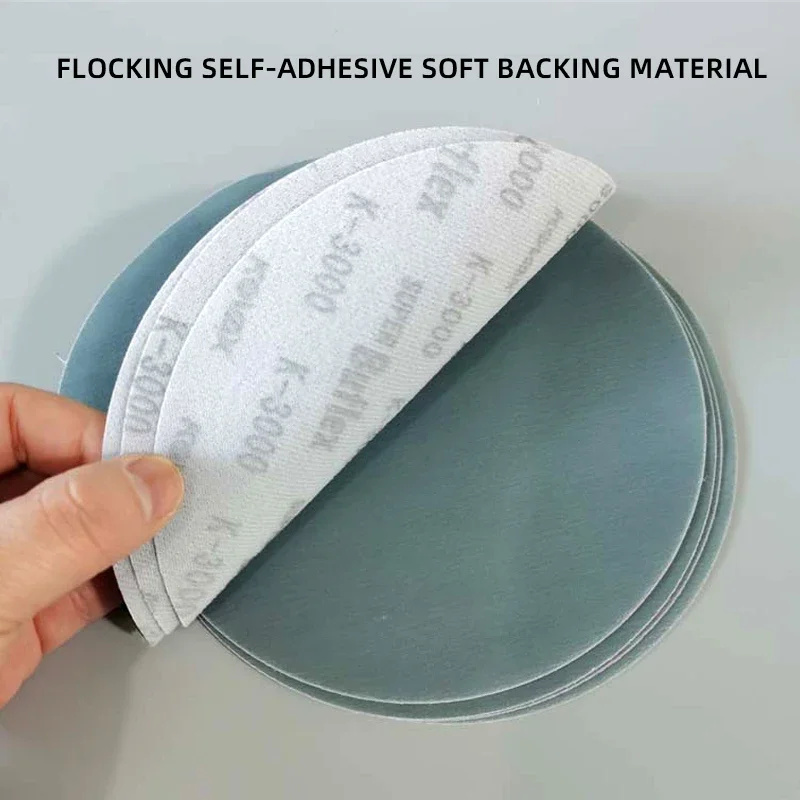 Sandpaper Round Flocking 25 PCS for KOVAX 6 Inch 150mm 2000 Grit sanding discs sandpaper set polish sand paper sandpaper tools mini sandpaper kit sander pads