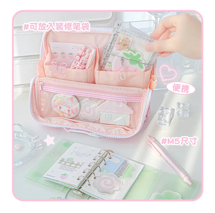 Minkys m5 tragbarer binder notizbuch planer jährlich täglich wöchentlich agenda buch journal buch kawaii schul briefpapier – Detail 7