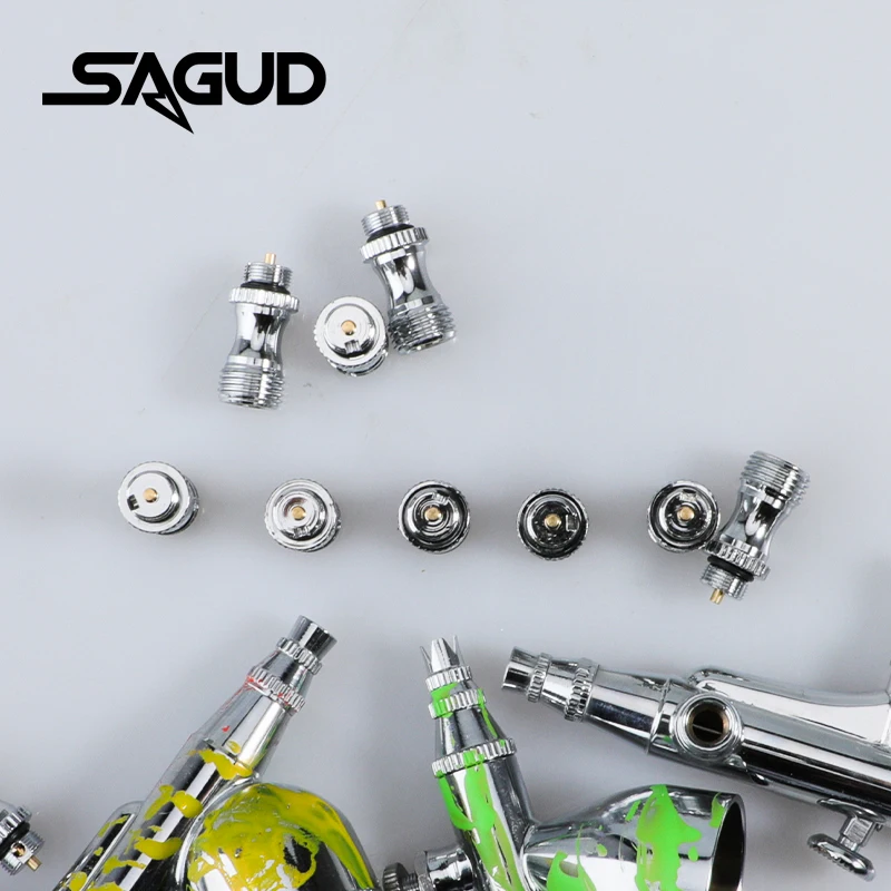 цена SAGUD Airbrush Valve Seat Parts Replacement Kits Sprayers Gun Stainless Steel Valve Seat Accessories Suitable for Many AirBrush