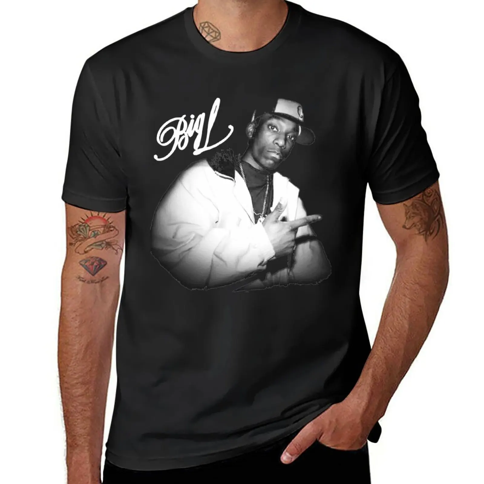 

New Big L T-Shirt quick-drying t-shirt Blouse plus size tops T-shirt men