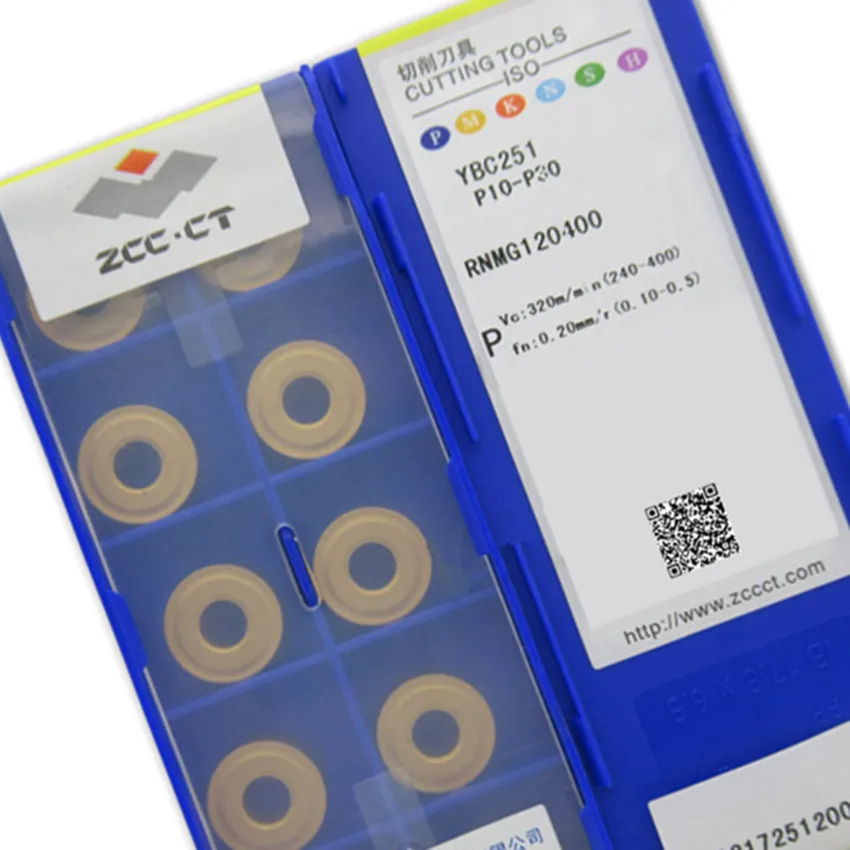 

ZCC.CT RNMG120400 YBC251/RNMG120400 YBD151/RNMG120400 YBD152/RNMG120400 YBD152C RNMG120400 CNC carbide inserts 10PCS/BOX