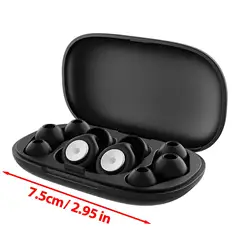 Advanced Silicone Noise - Isolating Earplugs for Enhanced Noise Reduction (Black)