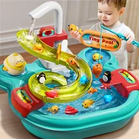 Kids Electric Dishwasher Household Kitchen Children's Kitchen Wash Basin Sink Kids Kitchen Set Toy For Boys Girls Kids Gifts 2