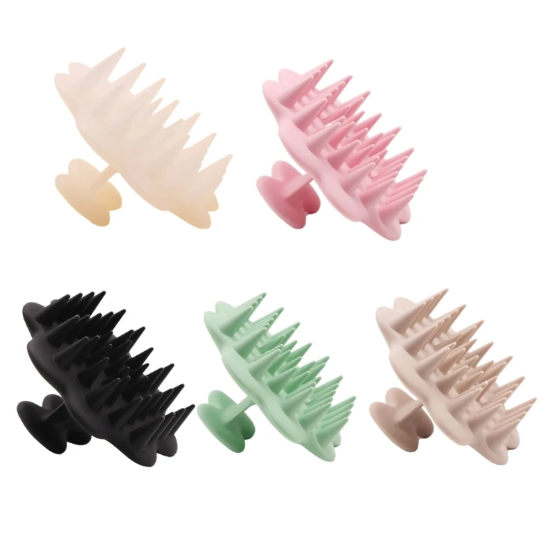 

Hair Brush Hair Scrubber with Soft Bristles Silicone Massager Shampoo Brush Shower Scrubber and Exfoliator