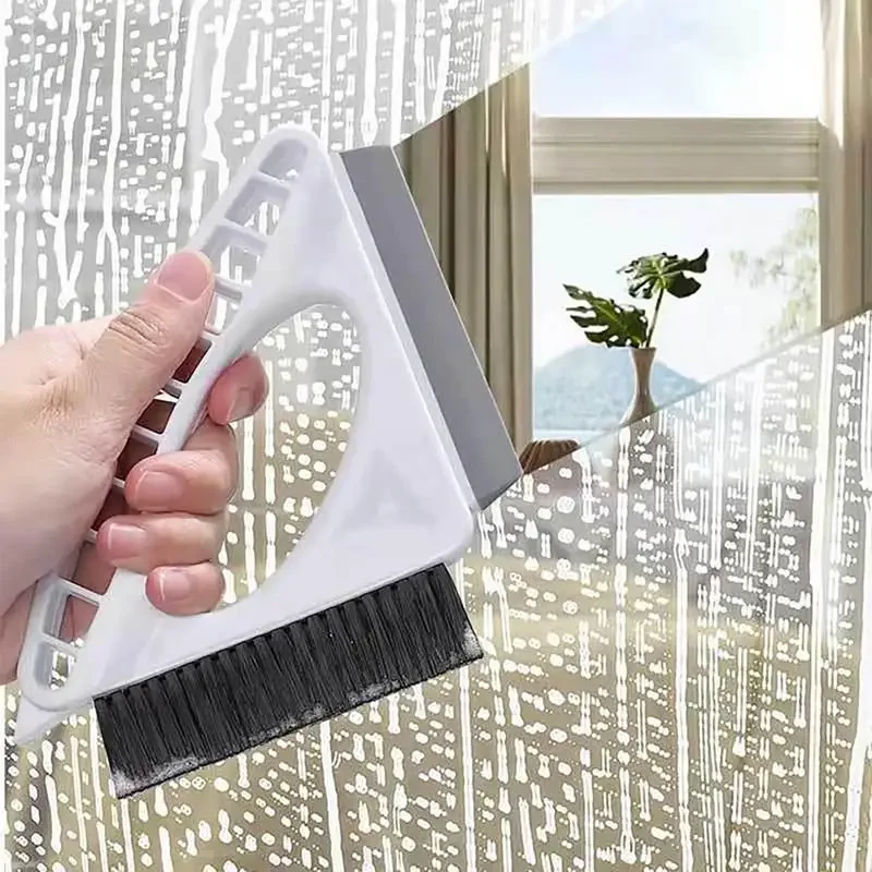 3 in 1 Multifunctional Window Track Cleaner Household Cleaning Adjustable Window Cleaning Tool Automatic Drainage for Kitchen
