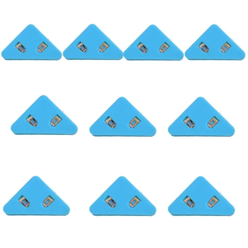 종이 조직을 위한 10Pcs 재사용 가능한 코너 클립 녹슬지 않는 플라스틱 디자인 친화적인 파일링 액세서리