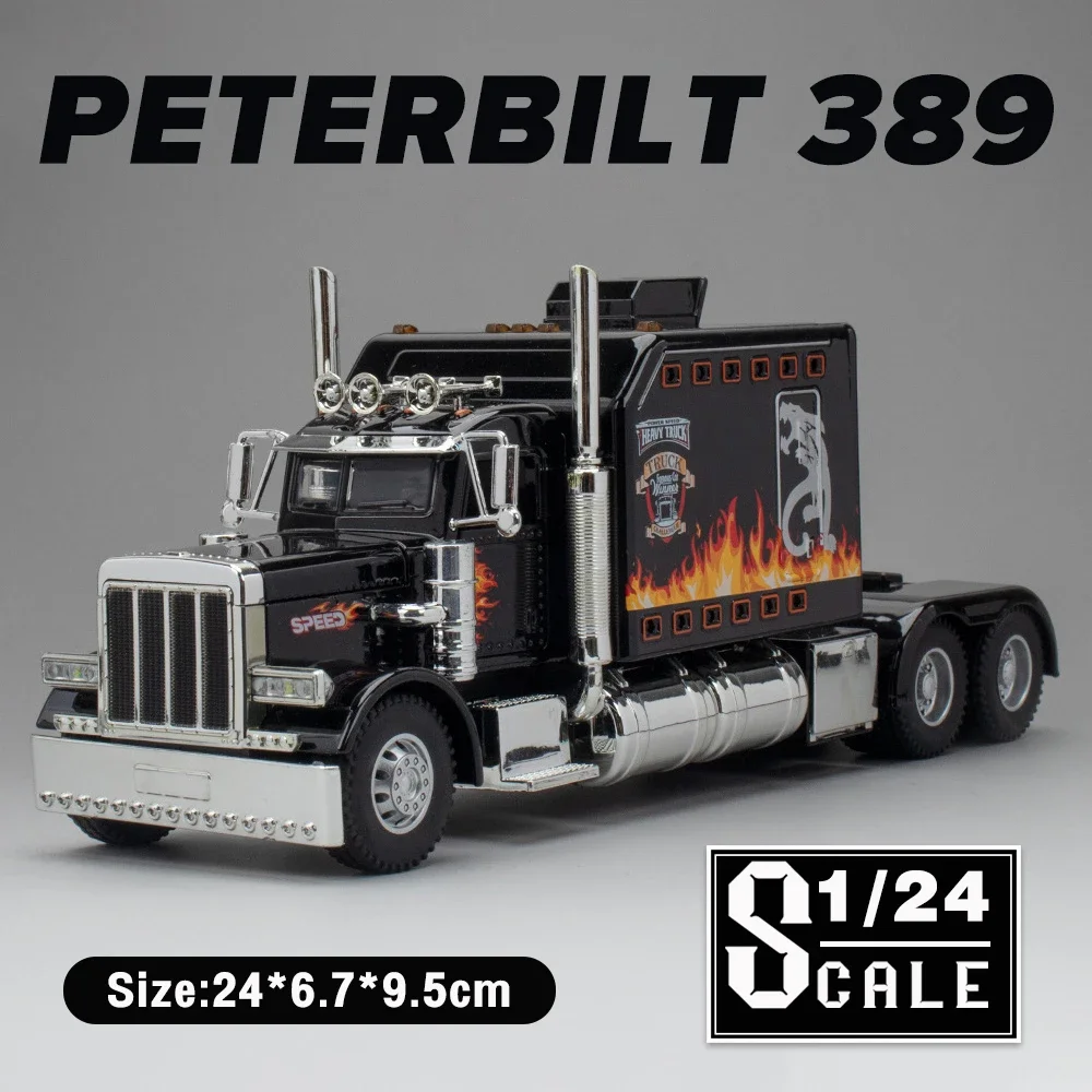 Peterbilt MODEL 389 トレーラーミニカー Amazon.com: Peterbilt 389 Day Cab and ERMC 4-Axle Hydra