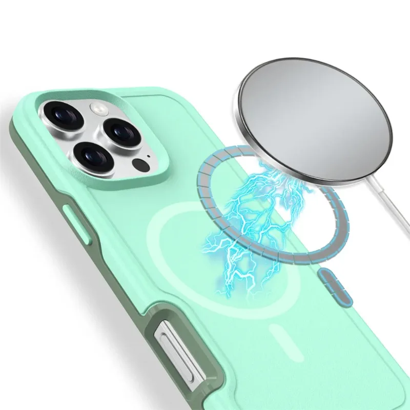 Luxury Matte Magnetic Shockproof Phone Case with Dual Layer Protection