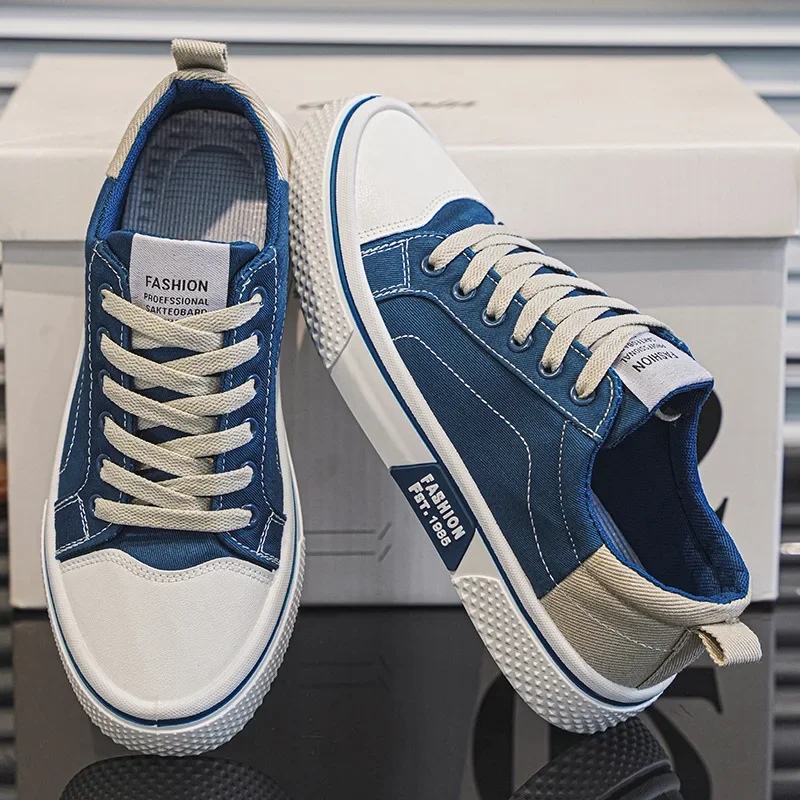 2024 Summer New Men's Breathable Versatile Skateboarding Shoes Men's Soft Bottom Casual Sports Trend Fashion Canvas Shoes 48size