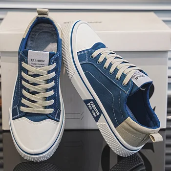 2026 Summer New Men's Breathable Versatile Skateboarding Shoes Men's Soft Bottom Casual Sports Trend Fashion Canvas Shoes 48size 1