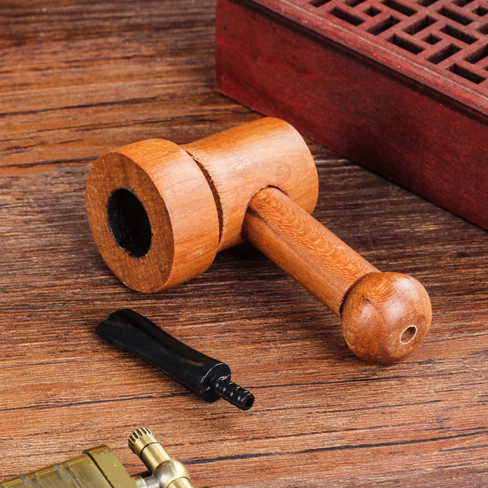 Wooden Handmade Cigarette Holder 1pc Circulation Filter Tobacco Tobacco Pipe For Men Gift