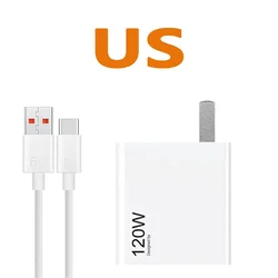 Xiaomi Turbo Fast Charging 120W GaN Adapter - Universal Charger (120W US)