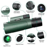 10-30x50 Zoom Telescope Astronomical Monocular Camping Equipment HD Spotting Scope with Phone Adapter Tripod for viewing 2