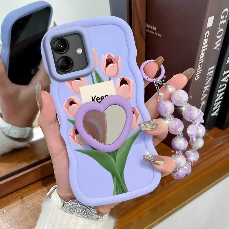 Stay Happy 3-Piece Phone Accessory Set: Phone Case, Lanyard, and Stand