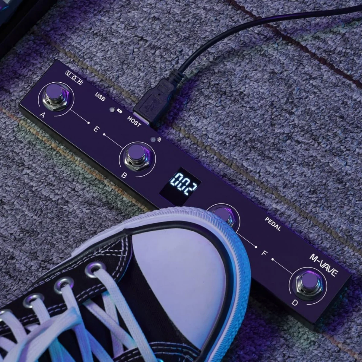 M-VAVE Chocolate Plus Wireless MIDI Controller Pedal Bluetooth/USB Dual Mode Sustain/Expression Control DAW Compatible