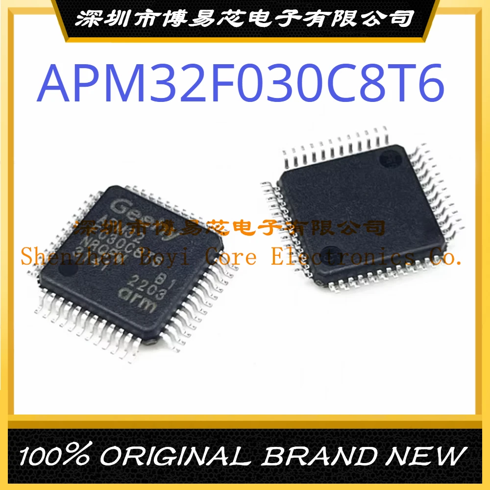 

APM32F030C8T6 Package LQFP-48 ARM Cortex-M0 48MHz Flash: 64KB RAM: 8KB MCU (MCU/MPU/SOC)