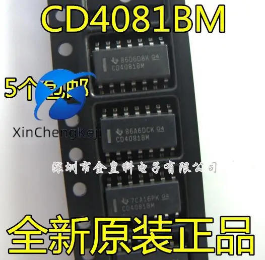 

30 шт. Оригинальный Новый CD4081BM96 CD4081BMSOIC-14 CMOS quad 2-вход и логика затвора