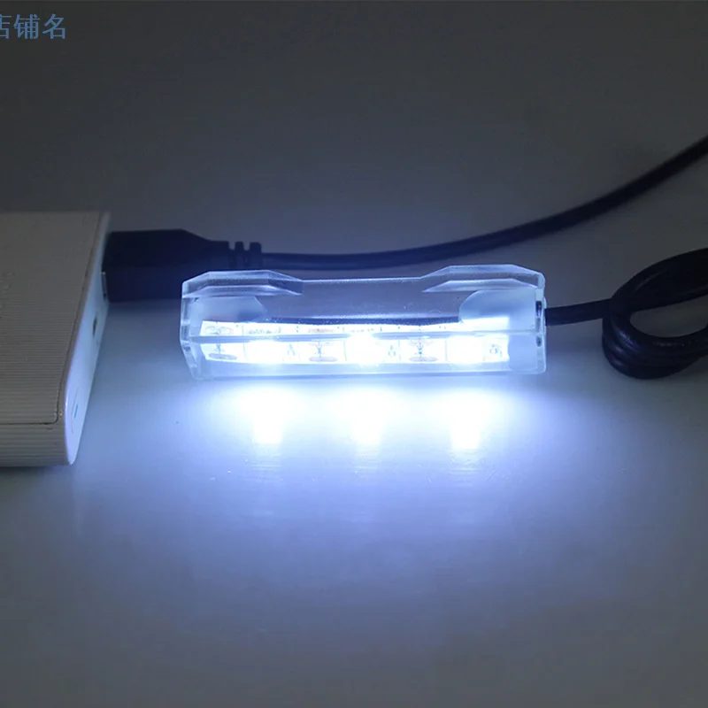 Fish Tank Light Plastic Small Aquarium Plants Light USB LED Desktop Fish Tank Lamp Aquarium Landscape Decorative Lamp Accessory