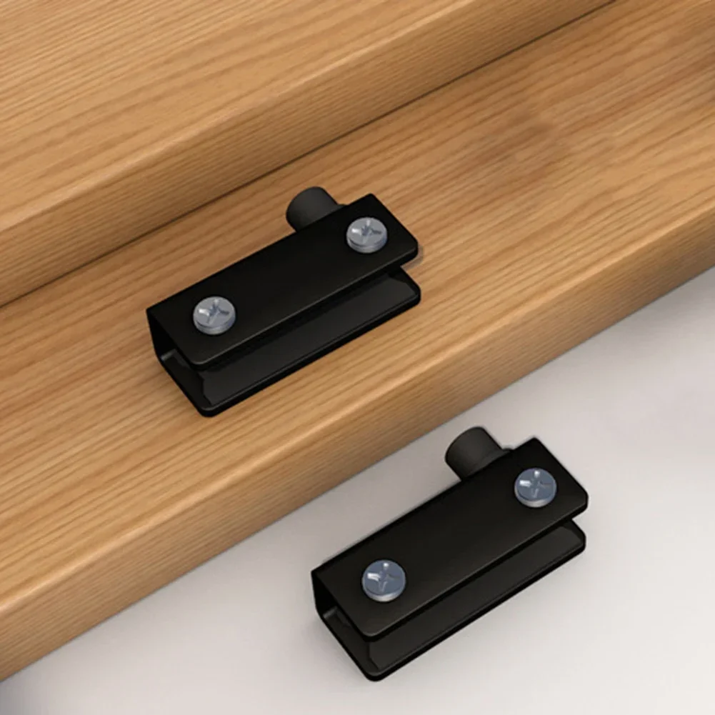 Stainless Steel Hinges Door Hinges 2Pcs Glass Pivot Hinge Rotation Axis Wine Cabinet Door Rotating Hinges