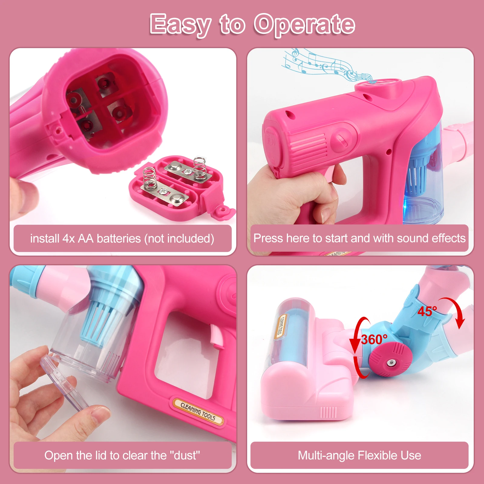 Electric Mini Vacuum Cleaner Simulation Housework Dust Catcher with Light and Music Educational Pretend Play Toys for Kids Gifts children pretend play toys