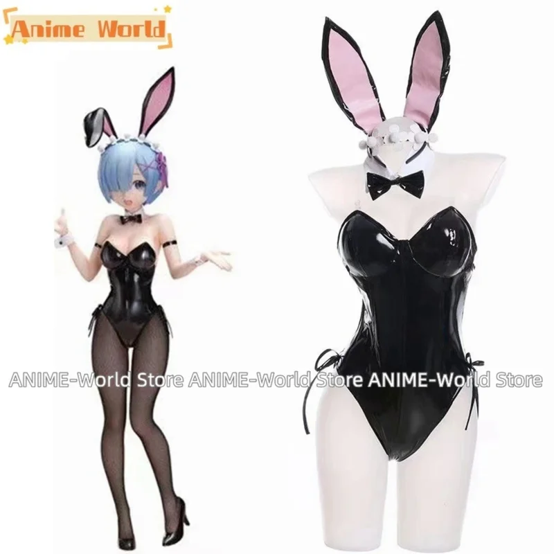 

《 Custom size 》 unisex anime cos Ram dream bunny girl cosplay costumes Halloween Christmas party sets uniform suits