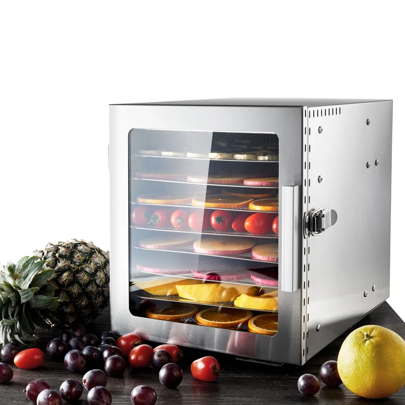 220V 8 Layers Fruit Dryer Food Fruit Dryer Bean Dissolving Pet Food сушилка для фруктов Stainless Steel Food Dehydration 4