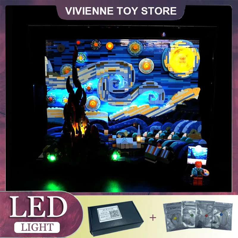

LED Light Kit For LEGO 21333 van Gogh - The Starry Night Building Blocks Bricks Toy（Only LED Light，Without Blocks Model）