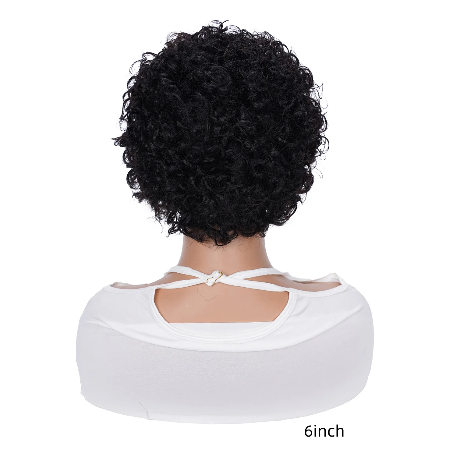13x1 Transparent Lace Short Curly Pixie Wig Image 8