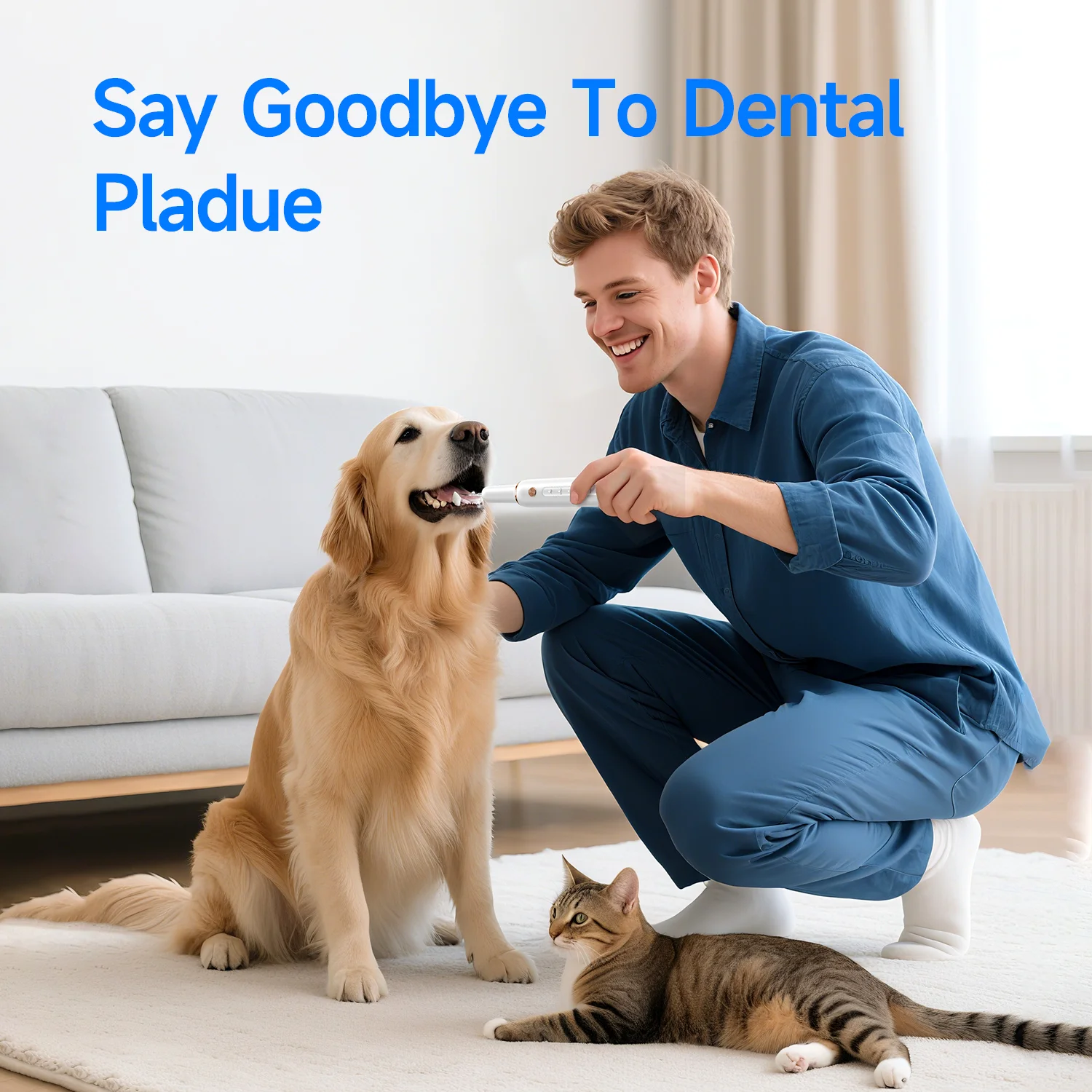 Dog Cat Smart Tooth Cleaner Ultrasonic Five Modes Dental Scaler Tartar Remover Tooth Whitening For Pet Oral Cleaning Tools