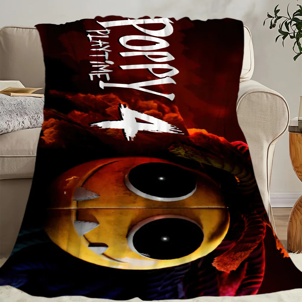 Game P-Poppy Playtime Chapter 4 Blanket Skin friendly comfort warm soft plush blanket suitable sofa living room office bedroom 6