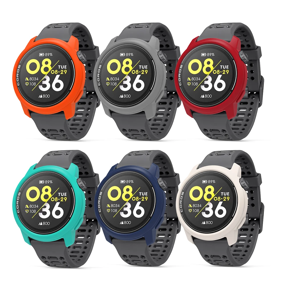 Silicone Shockproof Protective Case for Smartwatches - Soft Hollow Frame Cover