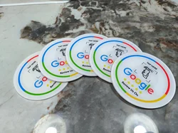 Programmable NFC Round Card for Enhanced Brand Display (White 5PCS)