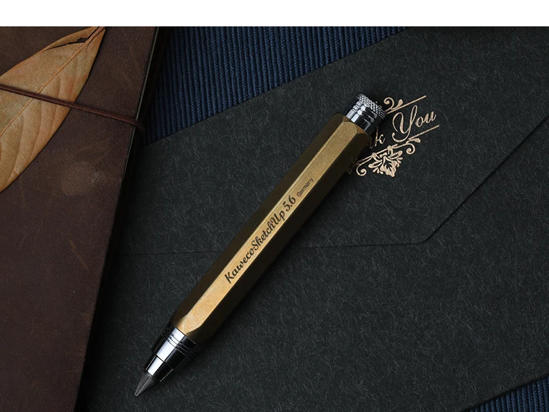Gomas De Borrar Kaweco Sketch Up 5.6 Mm - Pack De 3, Latón - Para Portaminas, Borrado Limpio Y Preciso