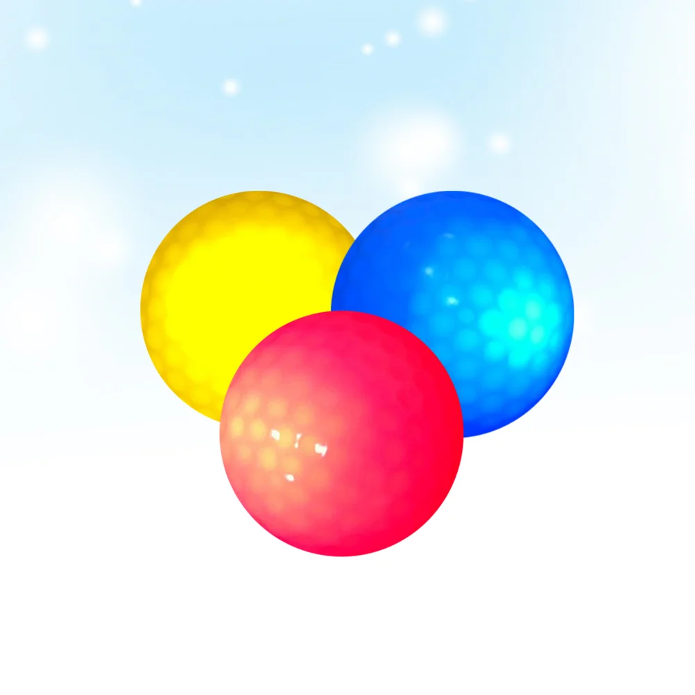 

6 Pcs Golf Stuff LED Flash Ball Electronic Indoor Exercise Equipment Colored Balls