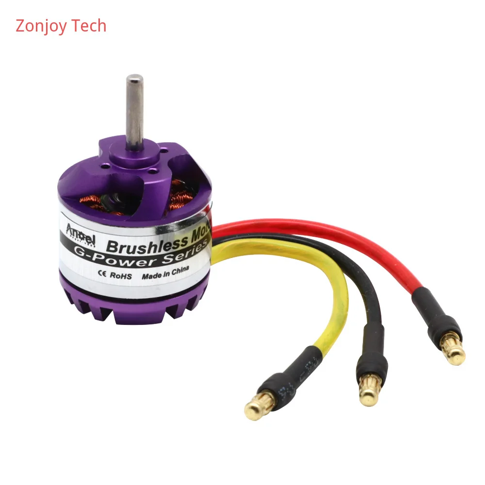 Moteur sans balais D2830 1000KV pour drone RC multirotor, avec hélice et support de montage