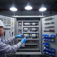 1 paire de gants isolants bleus pour électriciens, haute élasticité, résistance à la tension 1000V, gants de protection de sécurité pour travaux électriques 3