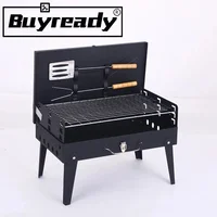 Household Outdoor Portable Box Type BBQ Stove Folding Barbecue Oven Barbecue Grill With Barbecue Tool 1
