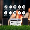 3 Speed Bluetooth Turntable Vinyl Player with CD/Cassette Play,AM/FM Radio 3