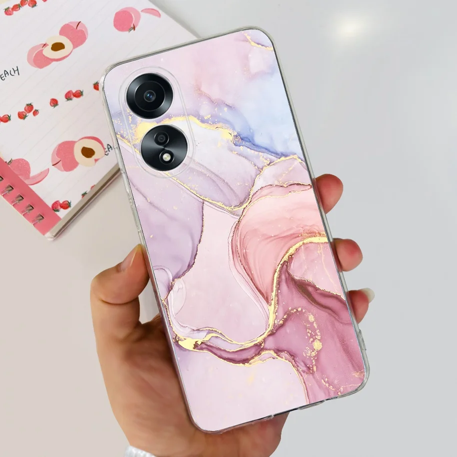Luxury Marble Soft Silicone Shockproof Phone Case - 6.72 Back Cover