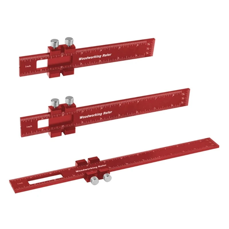 

Pocket Ruler Woodworking Positioning Scribing Gauge Carpenter Ruler