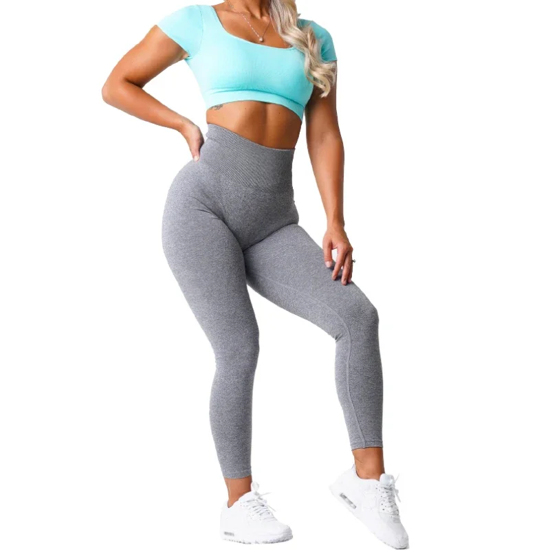Sports Leggings Sports Pants Yoga Pants Female Tights NVGTN Speckled Scrunch Seamless Leggings for Women Soft Workout Tights Fitness Outfits Yoga Pants Gym Wear