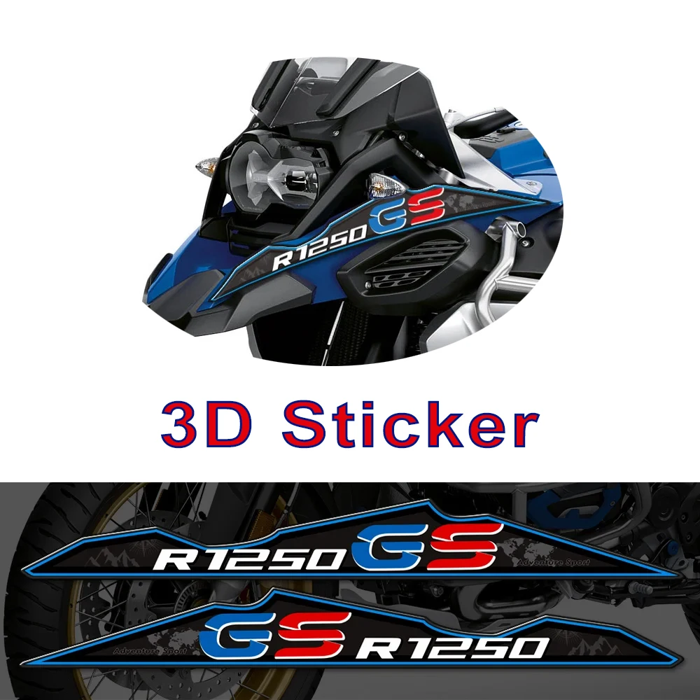 2019 2020 Motorcycle 3D Stickers For BMW R1250GS R1250 HP Panel Fairing Fender Extension Wheel Extender ADV Adventure R 1250 GS r 1250 gs gsa 2019 2020 motorcycle sticker for bmw r1250gs 1250 hp panel fairing fender extension wheel extender adv adventure