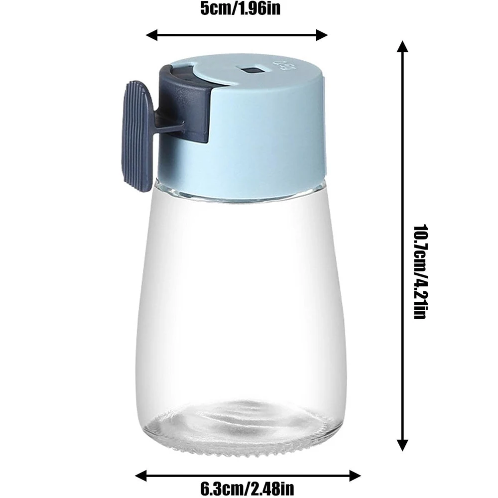 Dispenser Sale E Pepe Fackelmann - Set Da 2 In Vetro Con Chiusura Acciaio, 9.5x4x4 Cm, 75 Ml Ciascuno