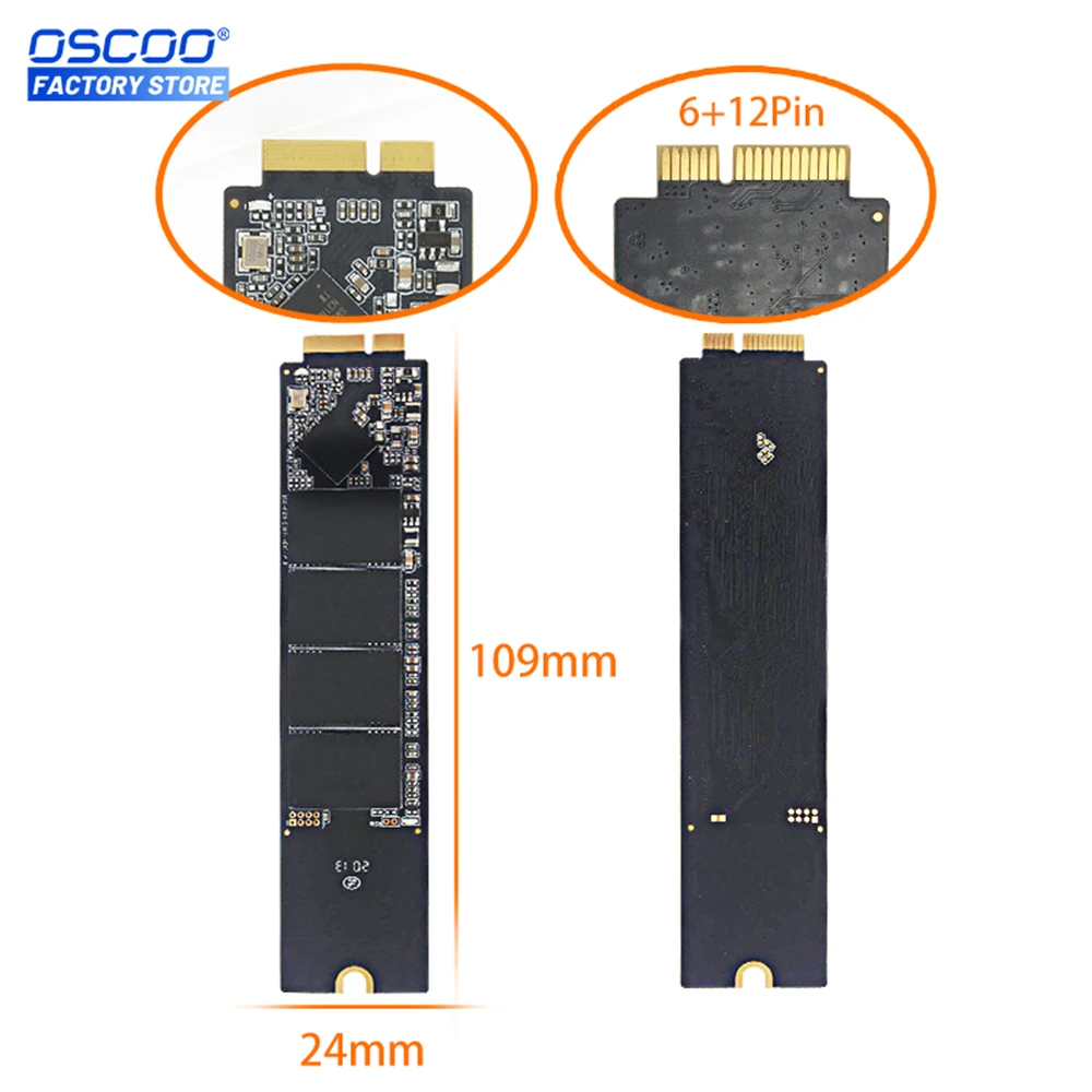 Oscoo-disco Rígido Interno de Estado Sólido Ssd 1tb para Macbook Air 2010 2011 A1369 A1370 Disco Rígido 256gb 512gb Atualização de Capacidade de 1tb - Imagem 6