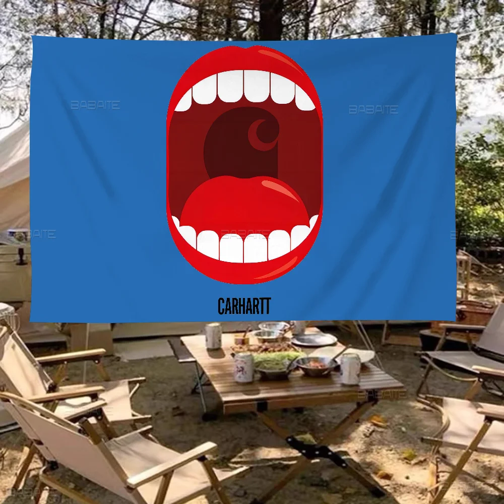 thumbnail image 1 of Banderas para ambientes al aire libre, decoraciones para campamentos, pancartas C-Carhartts-S para reuniones familiares, 1 of 5