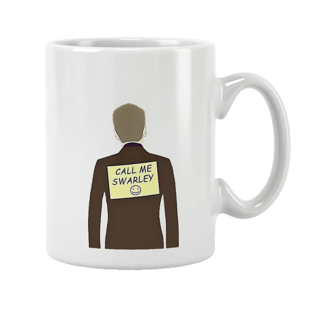 

Swarley HIMYM Mug White Ceramic Coffee Tea Milk Beer Cup How I Met Your Mother Barney Stinson Unique Special Gifts Women Men