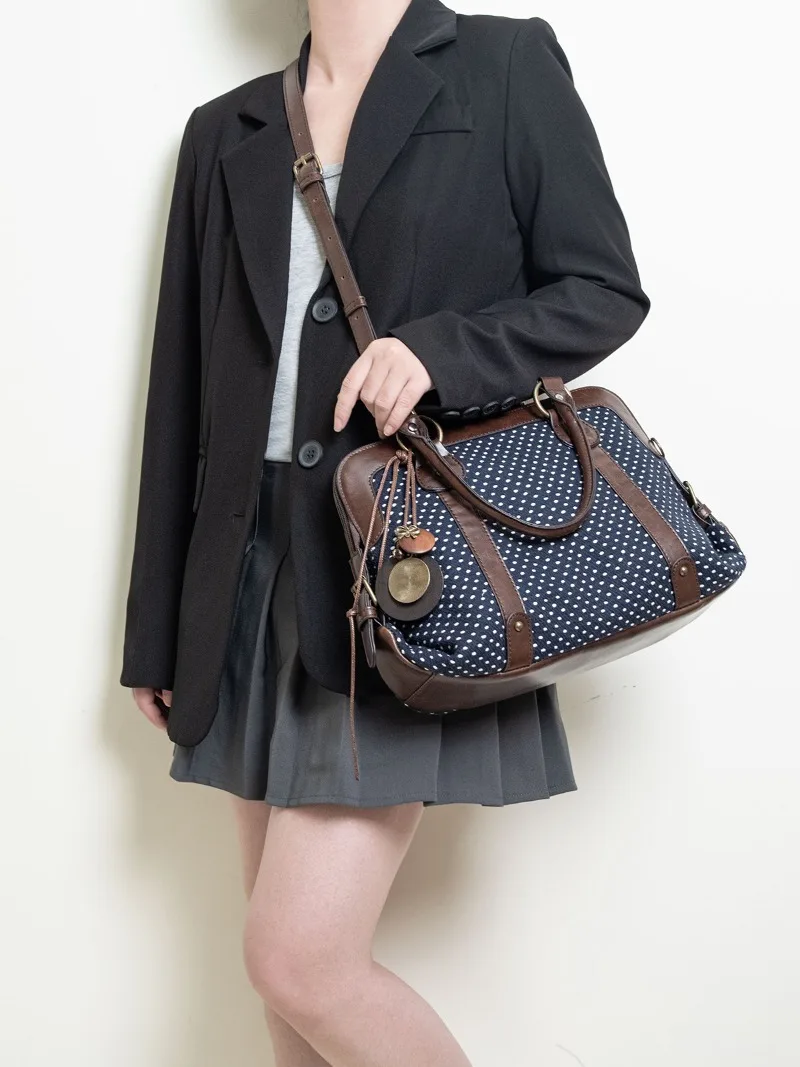 Fashionable Women's Shoulder Bag Handbag Crossbody Bag PU Leather Vintage Style Medium Hardness Zipper Closure