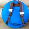 MINISO Original Disney Captain America Pu Leather Women's Backpack Cosplay Leisure Travel Bag Big Size Children's Schoolbag 4