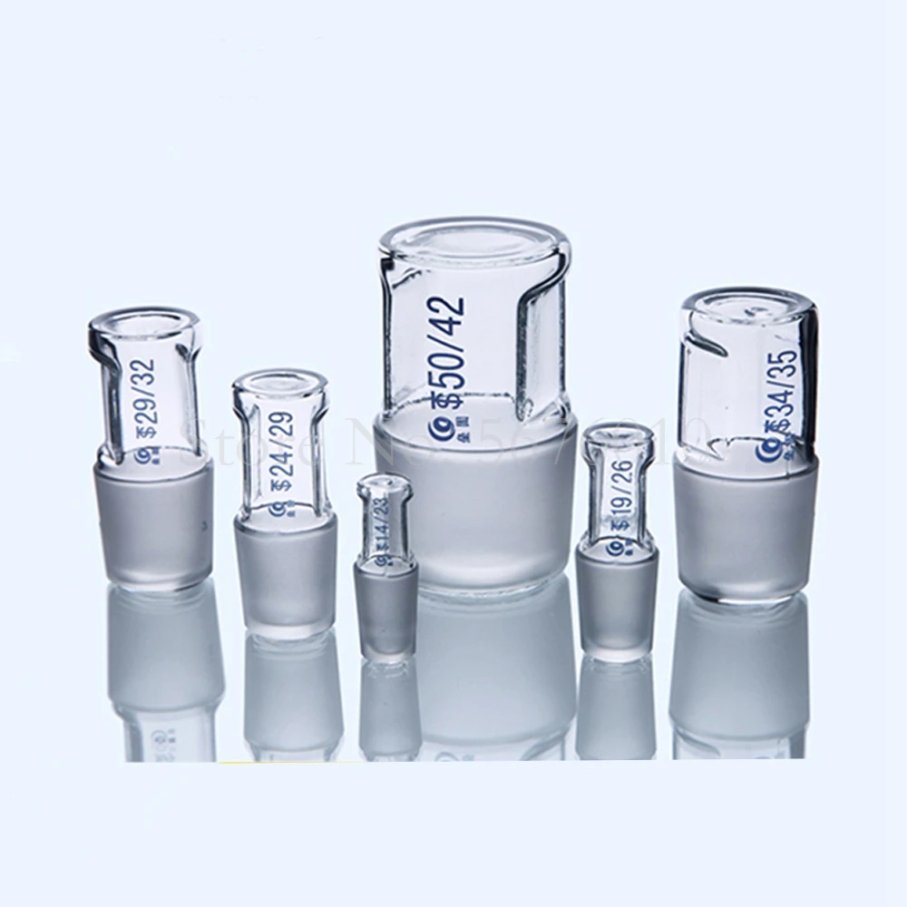 Lab Glass hollow plug 14# 19# 24# 29# 34# 40# 50# Standard mouth stopper Grinding air plugs for flask school experiment